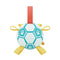 Paw Print Soccer Ball Dog Chew Toy With Straps