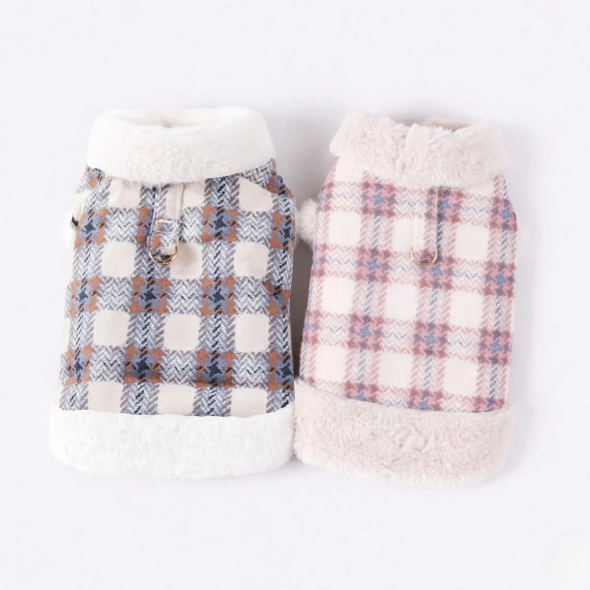 Plaid Fleece Pullover Dog Jacket - A Warm and Stylish Winter Jacket