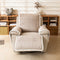 Plush Scratch-Resistant Recliner Chair Cover with Elastic Straps