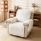 Plush Scratch-Resistant Recliner Chair Cover with Elastic Straps