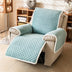 Plush Scratch-Resistant Recliner Chair Cover with Elastic Straps