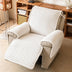 Plush Scratch-Resistant Recliner Chair Cover with Elastic Straps