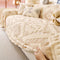 Plush Thickened Geometric Pattern Furniture Blanket Throw Couch Cover