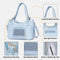 Portable Breathable Faux Leather Pet Carrier Bag Dog Cat Carrier Suitable for Travel and Vet