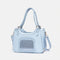 Portable Breathable Faux Leather Pet Carrier Bag Dog Cat Carrier Suitable for Travel and Vet