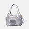 Portable Breathable Faux Leather Pet Carrier Bag Dog Cat Carrier Suitable for Travel and Vet