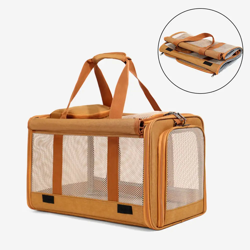 Portable Breathable Large-Capacity Expandable Multi-Functional Cat Carrier Bag