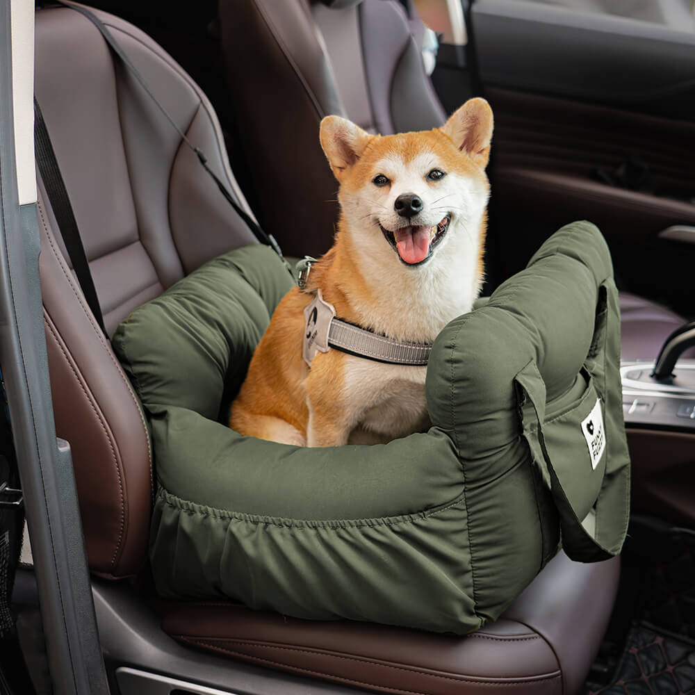 Portable Leisure Outing Pet Bolster Dog Car Seat Bed