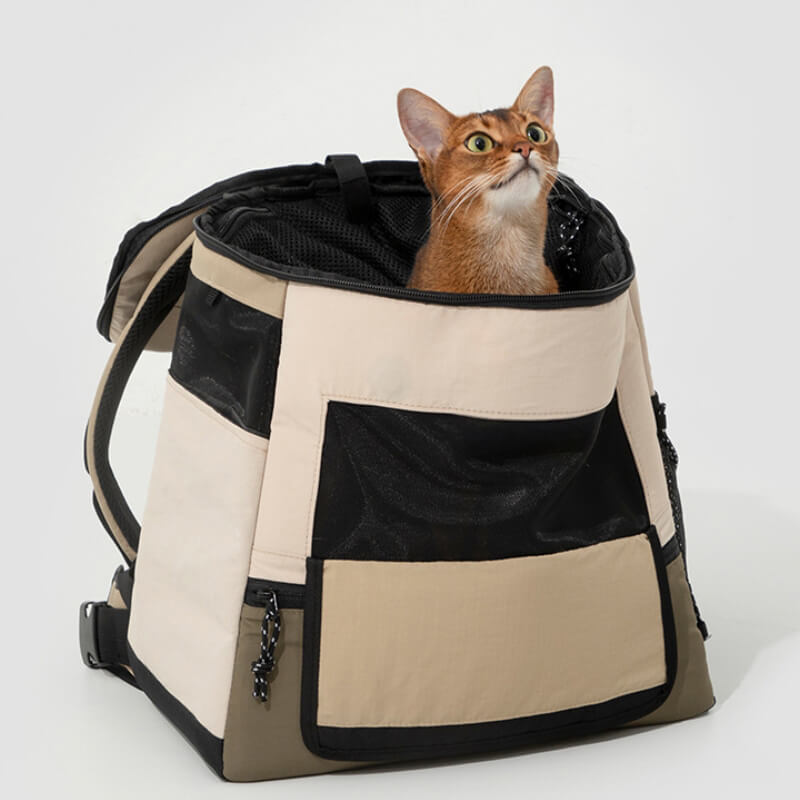 Tragbare Outdoor-Reisetasche für Haustiere, wasserdichter Katzenrucksack