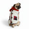 Plaid Winter Dog Jacket with Scarf – Festive and Cozy for the Holidays