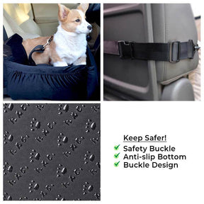 Removable Safety Pet Trip Bed Dog Car Seat Bed