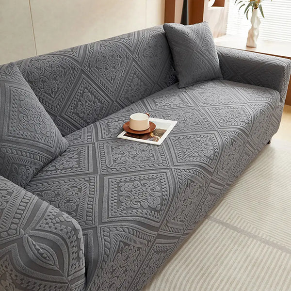 Retro Jacquard Pattern Full-Coverage Sofa Protector Magic Couch Cover