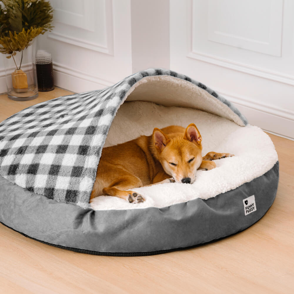 Round Canopy Dream Hideaway Dog Bed Pet Nest Bed