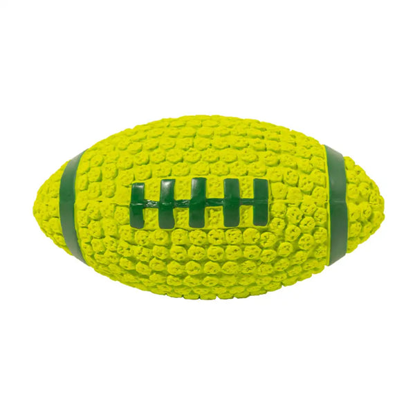 Rugby Dog Chew Toy with Squeaky