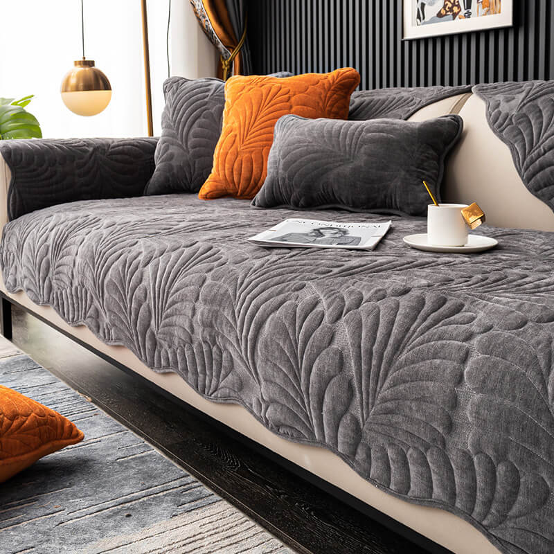 Blatt-Baumwollmatte, kratzfester Couchbezug
