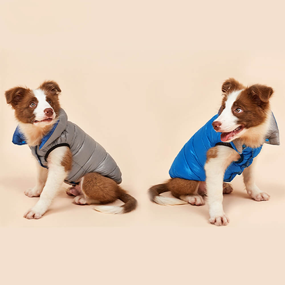 Lightweight Warm Down Reversible Dog Vest Clothes