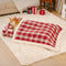 Vintage Plaid Plush Detachable Orthopedic Dog Bed with Pillow - Puppy Snug