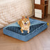 Fluffy Warm Detachable Orthopedic Dog Bed- Checker Cocoon