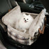 3 in 1 Fluffy Warmth Safe Dog Booster Car Seat Bed - Winter Cruiser