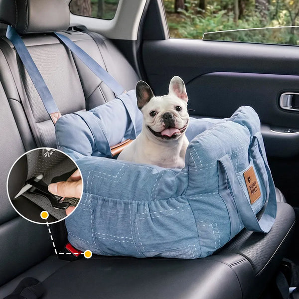 Portable ISOFIX Dog Car Seat Bed with LATCH System