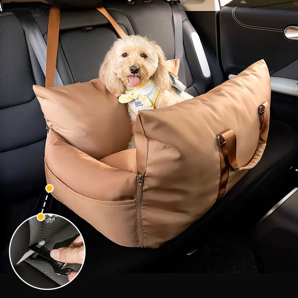 Waterproof ISOFIX Dog Car Seat Bed with LATCH System - First Class