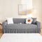 Seersucker Armchair Cover Full-wrapped Stretch Couch Cover with Ruffle Skirt