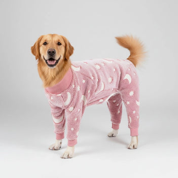 Pyjama doux et confortable pour chien Lune et étoiles – Parfait pour un confort tout au long de l'année.