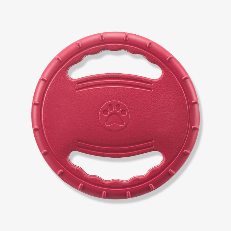 Lenkrad-Gummi-Wurfspielzeug, interaktive Hunde-Flugscheibe