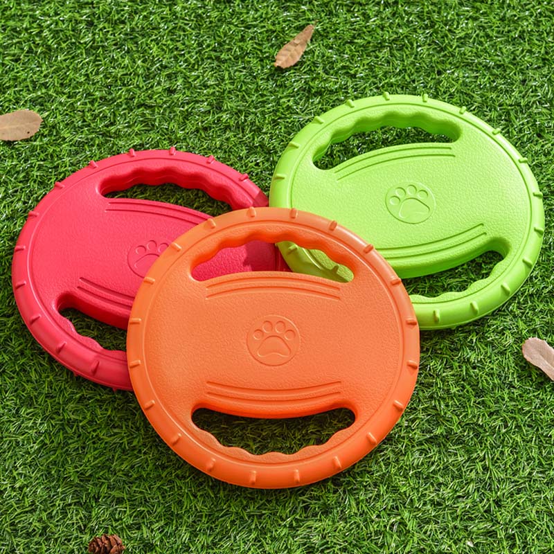 Steering Wheel Rubber Throw Toy Interactive Dog Flying Disc