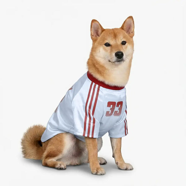 Striped Retro Reflective Dog T-Shirt for All Breeds