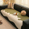 Stylish Irregular Contrast Chenille Scratch-Resistant Non-Slip Couch Cover