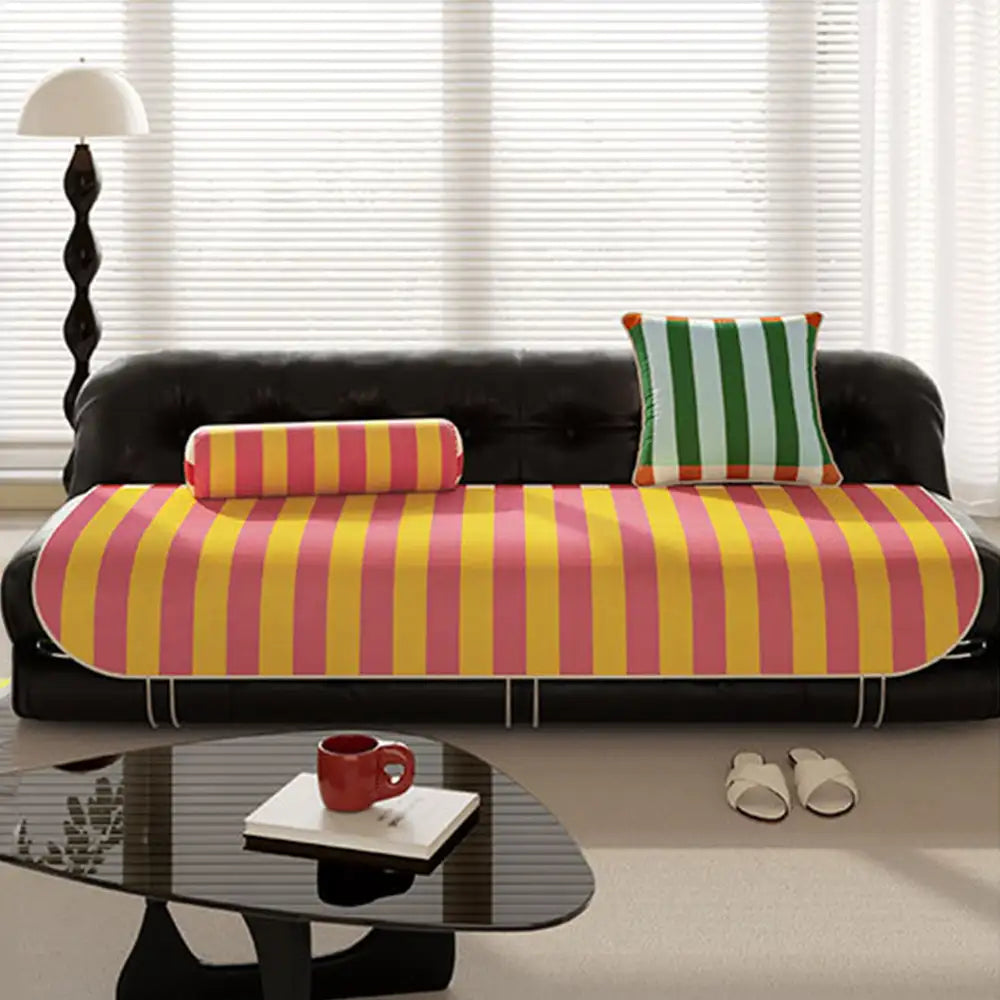 Herringbone chenille elegante decoración de sofá transpirable cubierta de sofá sin deslizamiento