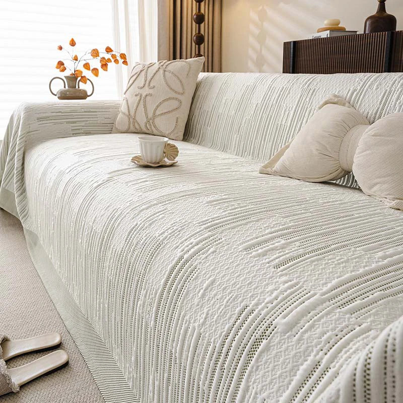 Textured Cooling Breathable Heat-Absorbing Multi-Functional Blanket Couch Cover