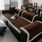 Thickened Short Plush Leaf Pattern Scratch Resistant Non-Slip Couch Cover
