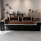 Thickened Short Plush Leaf Pattern Scratch Resistant Non-Slip Couch Cover