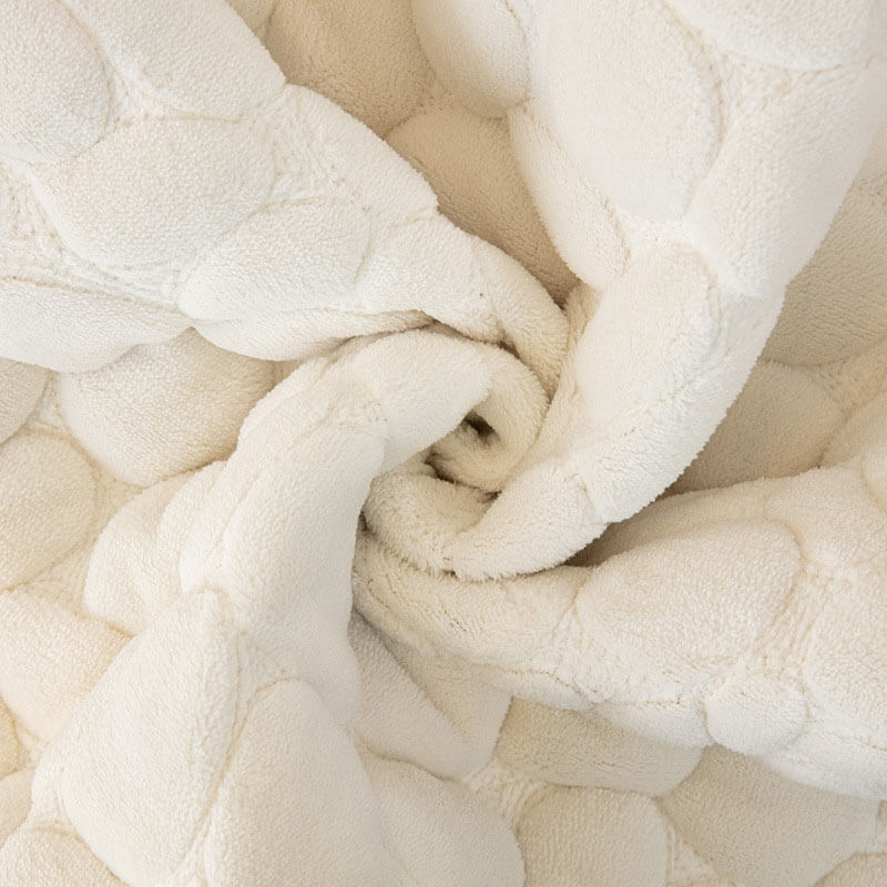 Capa de sofá com padrão de pedra de calçada de veludo de leite espessado