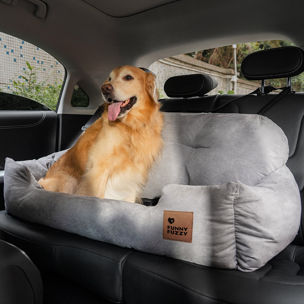 Reisepolster, komplett, langlebig, waschbar, für Hunde und Autos,  Rücksitzbett – FunnyFuzzy