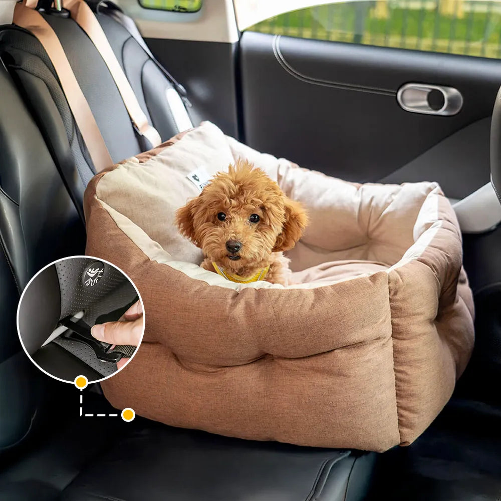 Proteção de viagem Booster Cama de assento de carro para cachorro elevada e espessa à prova d'água