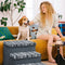 Foldable Dog Stairs with Storage and Condo - Funnyfuzzy SnugNest