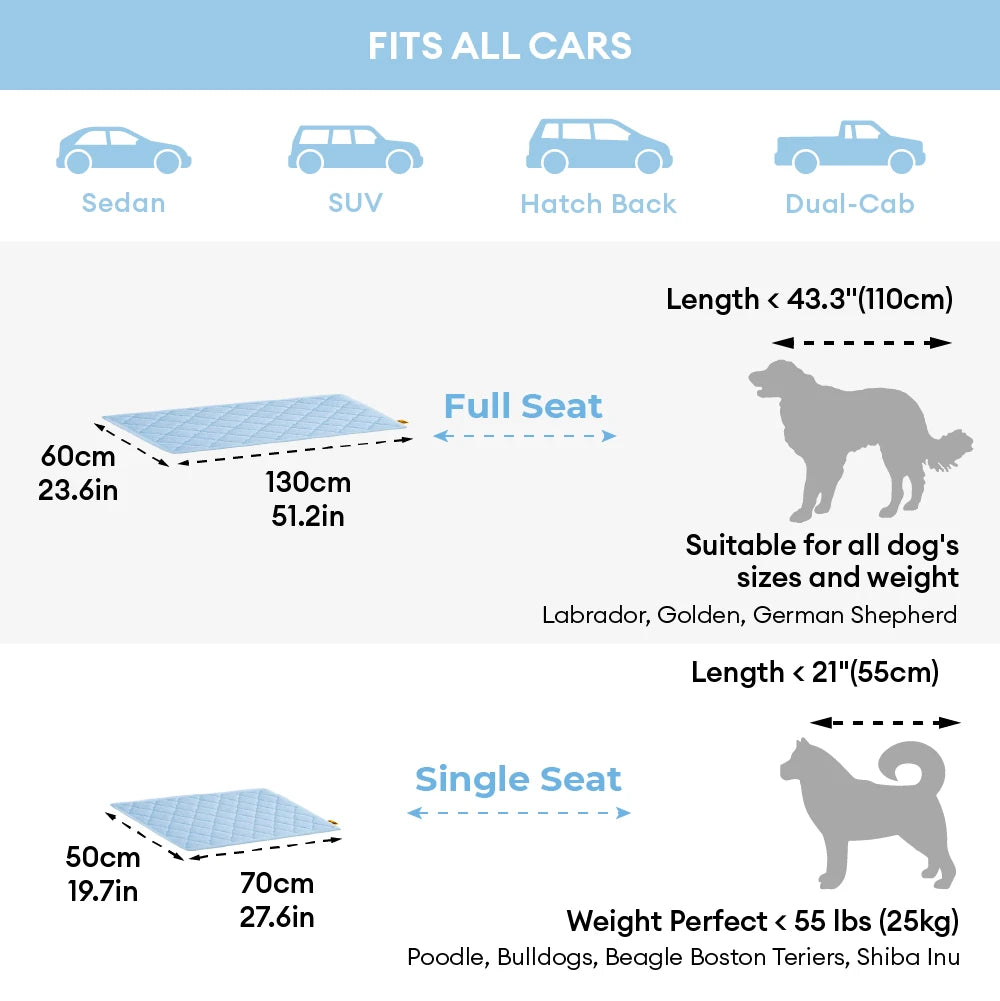 Cooling Dog Mat for Car Seats - Chill Nest