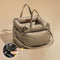 Lit rehausseur de luxe pour siège d'auto pour chien en similicuir - Urban Voyager
