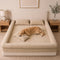 Plush Ribbed Bolster Fitted Sheet Mattress Cover - Cozy Nest