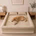 Plush Ribbed Bolster Fitted Sheet Mattress Cover - Cozy Nest