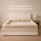 Plush Ribbed Bolster Fitted Sheet Mattress Cover - Cozy Nest