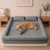 Plush Ribbed Bolster Fitted Sheet Mattress Cover - Cozy Nest