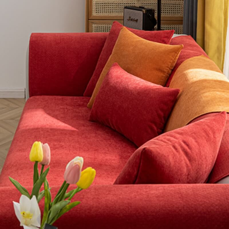 Capa protetora para sofá confortável Vermilion Chenille