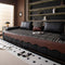 Vintage Chenille Sofa Protector with Faux Leather Panels Non-Slip Couch Cover