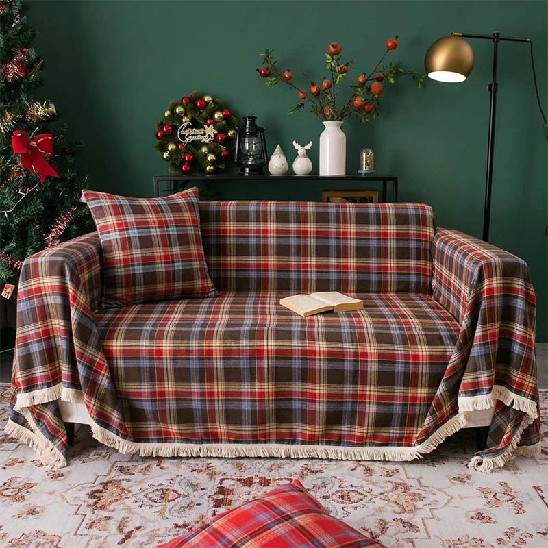 Vintage discount christmas blanket