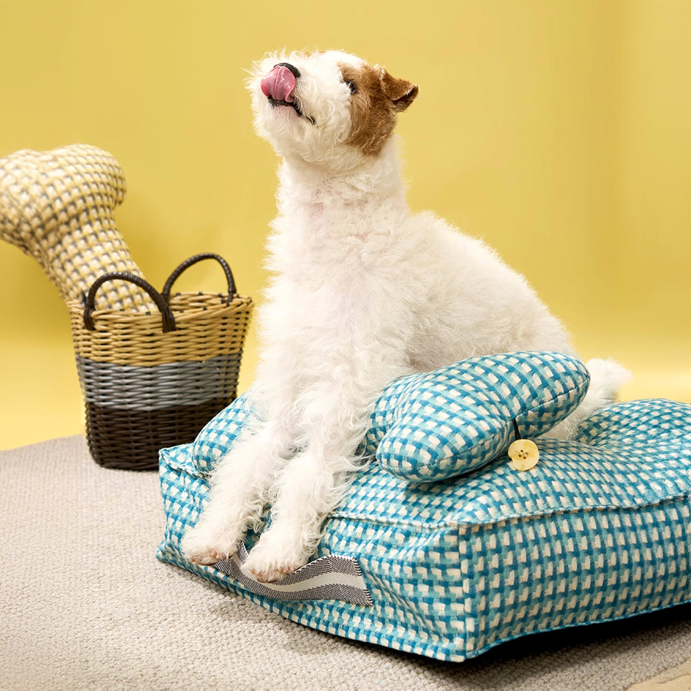 Waffle Shape Sweet Dreams Calming Dog Bed