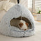 Warm Plush Cozy Hideaway Cat Cave Dog Bed